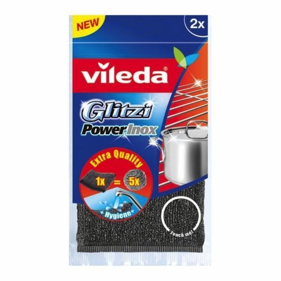 Goba Glitzi Inox Power, Vileda, 2 kosa