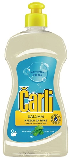 Detergent za ročno pomivanje posode, aloe vera, Čarli, 450 ml