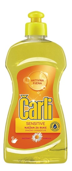 Detergent za ročno pomivanje posode, kamilica, Čarli, 450 ml