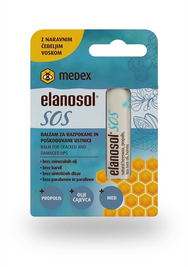 Balsam za ustnice, Elanosol SOS, Medex, 5,1 g