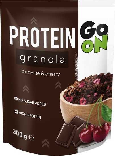 Proteinska granola, brownie in češnja, Go On Nutrition, 300 g