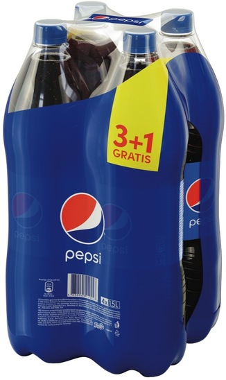 Gazirana pijača, Pepsi, 1,5 l, 3+1 gratis