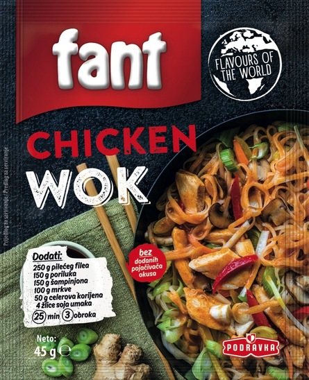 Začimbna mešanica za piščančji wok, Fant, 45 g