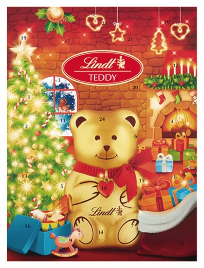 Adventni koledar, Lindt, 170 g