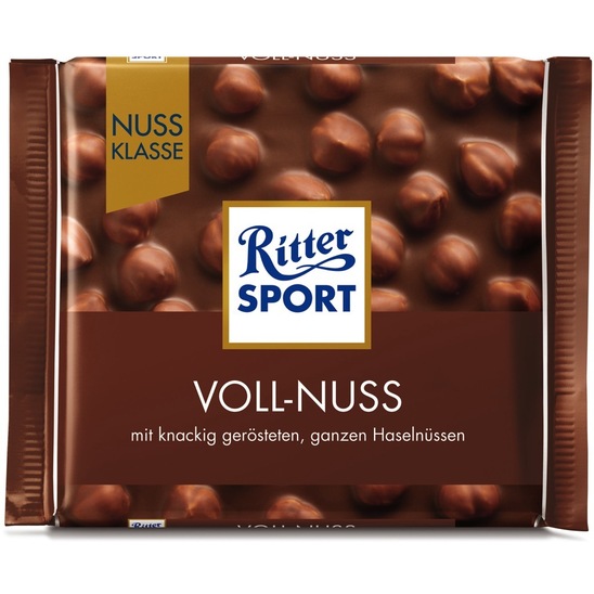 Mlečna čokolada s celimi lešniki, Ritter, 100g