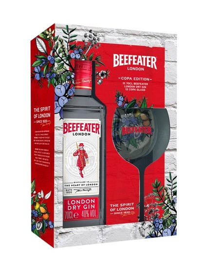 Gin, Beefeater, 40 % alkohola, 0,7 l + 1 kozarec