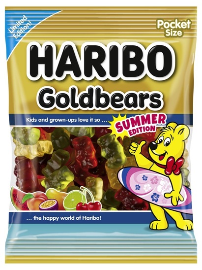 Bonboni, Zlati medo, poletna izdaja, Haribo, 100 g