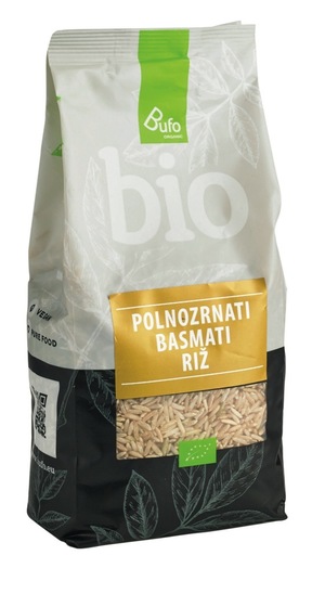 Bio rjavi basmati riž, Bufo, 500 g