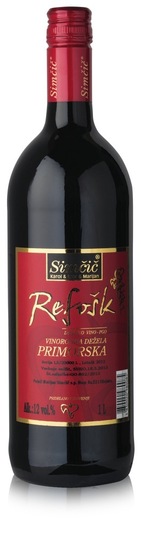 Refošk, kakovostno rdeče vino, Simčič, 1 l