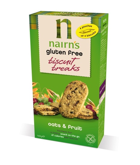 Ovseni keksi z rozinami brez glutena, Nairns, 160g