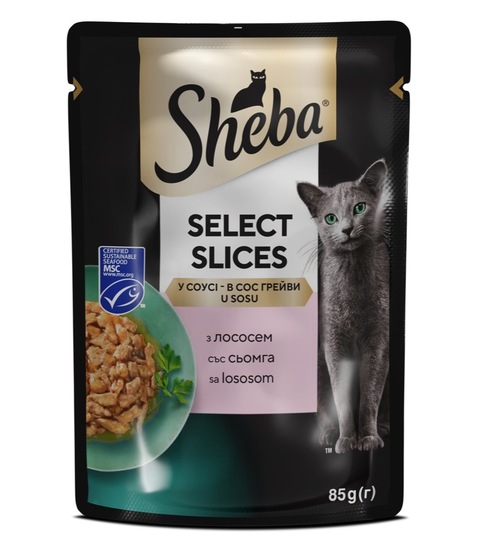 Hrana za mačke losos selection, Sheba, 85 g