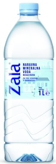 Naravna mineralna voda, Zala, PET, 1 l