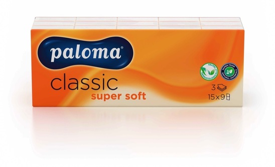 Papirnati robčki Paloma Classic Super Soft, 3-slojni, 15x10 robčkov