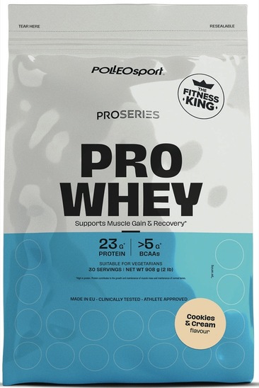 Whey Proteini, Cookies & Cream, Proseries, 908 g