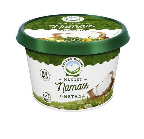 Mlečni namaz, smetana, Zelene Doline, 150 g