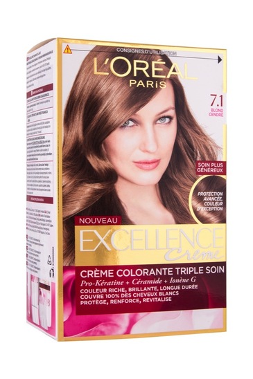 Barva za lase Excellence, 7.1 cendre blond, Loreal