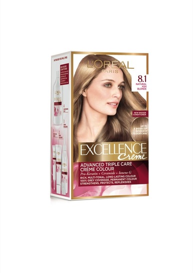 Barva za lase Excellence, 8.1 pepelnato blond, Loreal