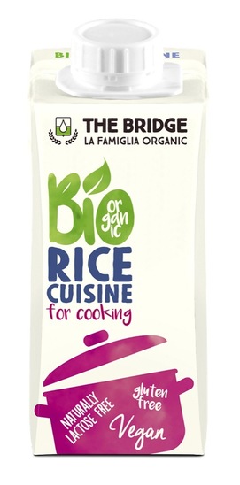 Bio riževa krema za kuhanje, brez glutena, The Bridge, 200 g