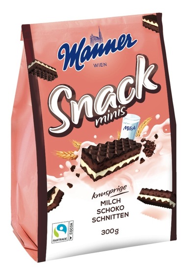 Čokoladne napolitanke, Snack minis, Manner, 300 g