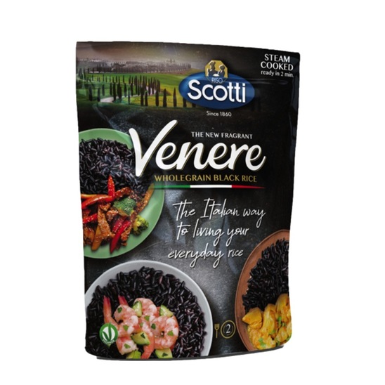 Polnozrnati črni riž, Venere, Scotti, 230 g
