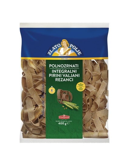 Pirini polnozrnati rezanci, Zlato Polje, 400 g