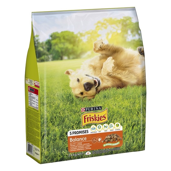 Hrana za pse Friskies Balance, Purina, 2,4 kg, briketi