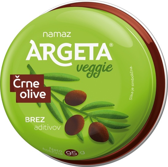 Zelenjavni namaz, čičerika in črne olive, Argeta, 95 g