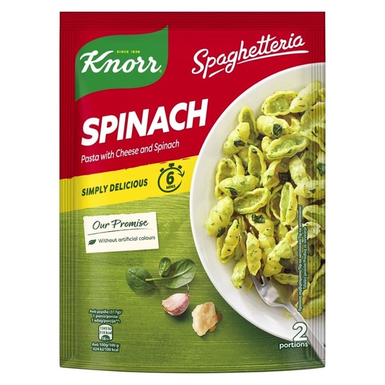 Testenine s špinačo, Spaghetteria, Knorr, 160 g