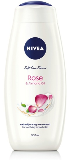 Gel za prhanje, Care & Roses, Nivea, 500 ml