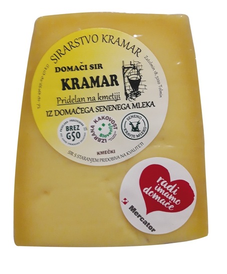 Trdi sir, Kramar, cca 0,3 kg, pakirano, cena za kg