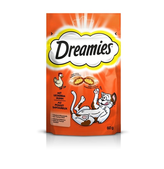 Prigrizek za mačke s piščancem, Dreamies, 60 g