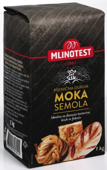 Pšenična durum moka, semola, Mlinotest, 1 kg