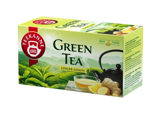 Zeleni čaj, ingver in limona, Teekanne, 20 vrečk, 35 g