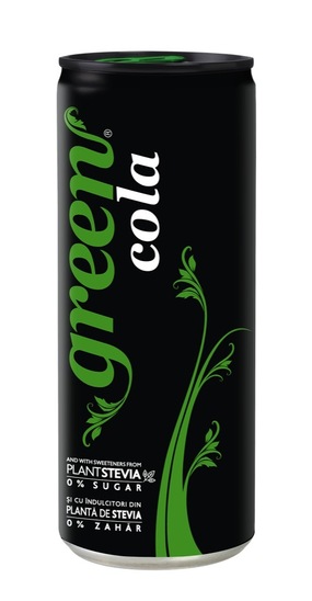Gazirana pijača, classic, Green Cola, 330 ml