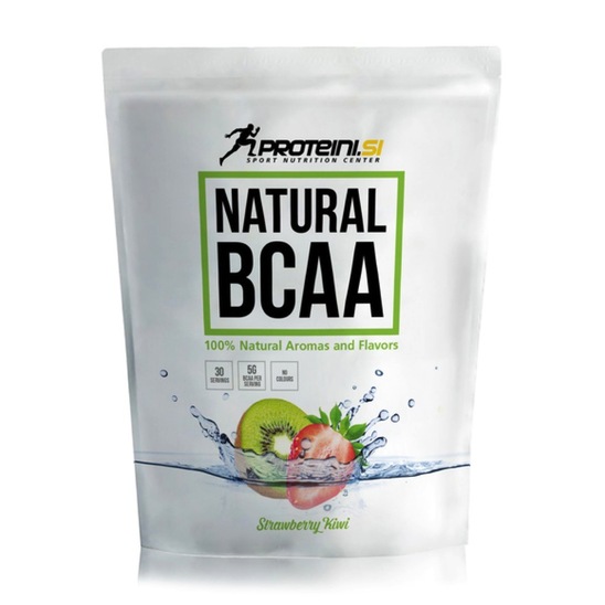 Proteini Natural BCAA, jagoda in kivi, Proteini.si, 200 g