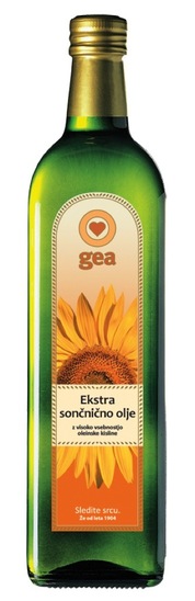 Ekstra sončnično olje, Gea, 1 l