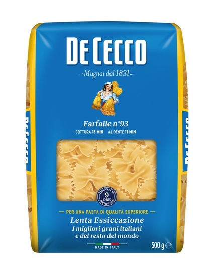 Metuljčki, De Cecco, 500 g