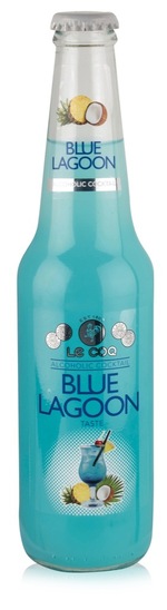 Pijača Blue Lagoon Cocktail, Alecoq, 4,7 % alkohola, 0,33 l