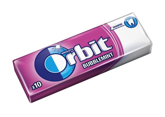 Žvečilni gumi Bubblemint, Orbit, 14 g