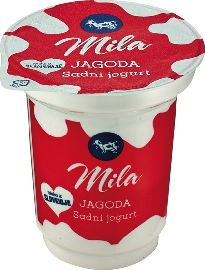 Sadni jogurt, jagoda, Mila, 150 g