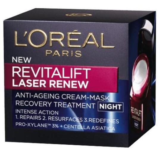 Nočna krema za obraz Revitalift Laser, proti gubam, Loreal, 50 ml