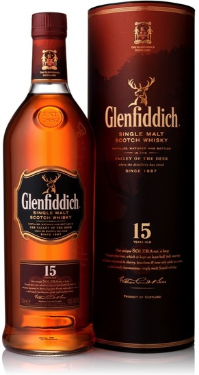 Škotski Whiskey, Glenfiddich 15 let, 40 % alkohola, 0,7 l