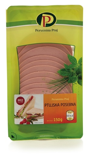 Narezek Ptujska posebna salama, Perutnina Ptuj, pakirano, 150 g