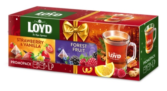 Paket zeliščnih čajev s skodelico, Loyd, 2 x 80 g