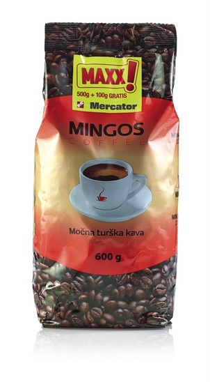 Mleta kava, Mingos, 500 g + 100 g gratis