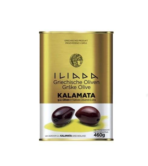 Olive Elia Kalamatas v oljčnem olju, ZOP, Iliada, 500 g