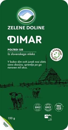 Rezine sira Dimar, Zelene Doline, pakirano, 150 g