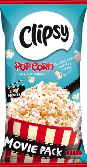 Popcorn, Clipsy, 100 g