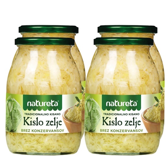 Kislo zelje, Natureta, 4 x 1 kg