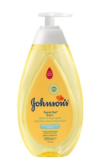 Gel za prhanje 2v1, Top to Toe, Johnson's, 500 ml